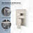 16" Complete Shower System with Rough-in Valve-65226542