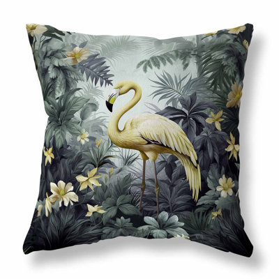 Coussin Tropical Flamingo Haven