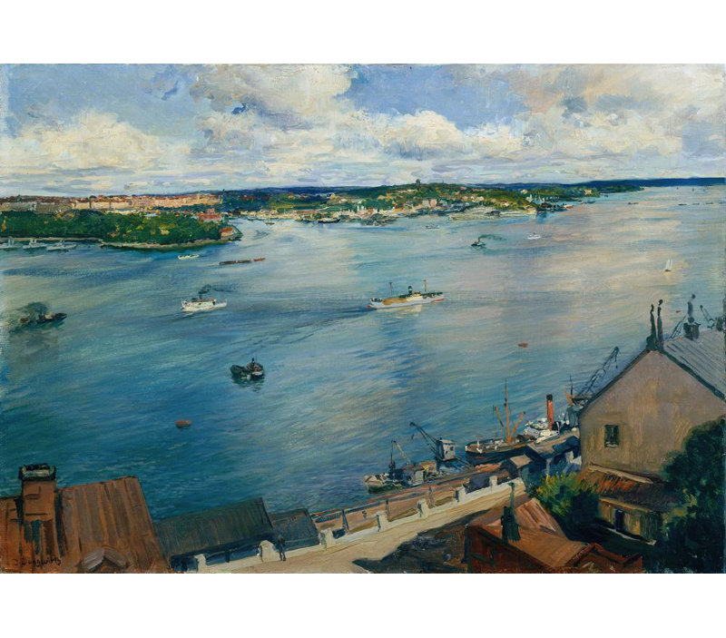 "Stockholm" par Josef Jungwinth, reproduction d'art sur toile tendue, H 48 po x l 33 po