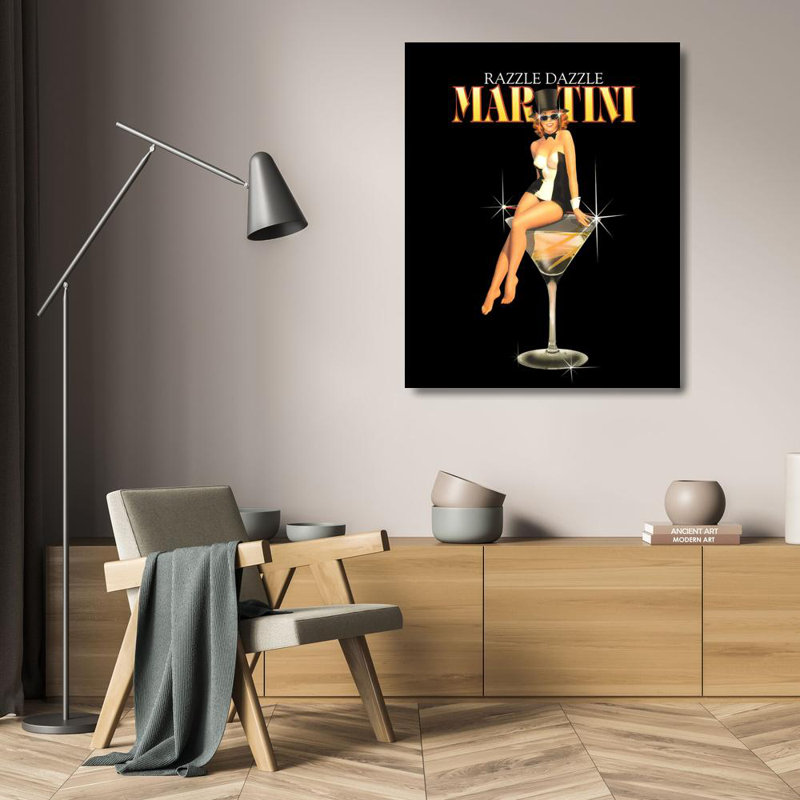 Razzle Dazzle Martini, 24" H x 19" W