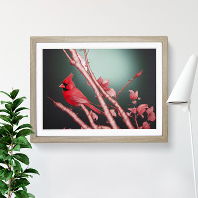 Cardinal Bird Vol.12 1 Piece Single Picture Frame Wall Art