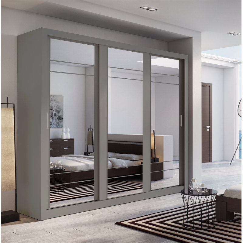 Creekbluff 3 Door Wardrobe, Grey