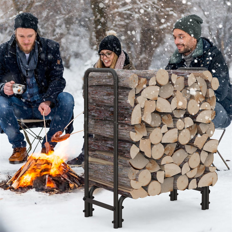 70.3cm W Metal Log Rack