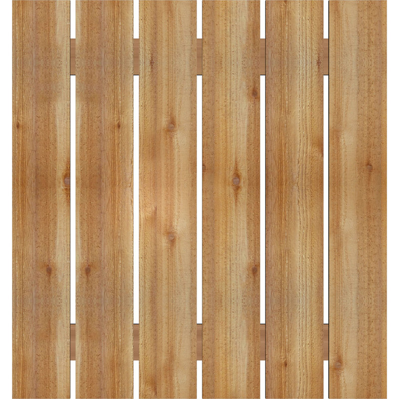 TimberCraft 5 3/8 "planches espacées avec des planches et des lattes, Western Red Cedar (par paire), 34 3/4 po, 69 po