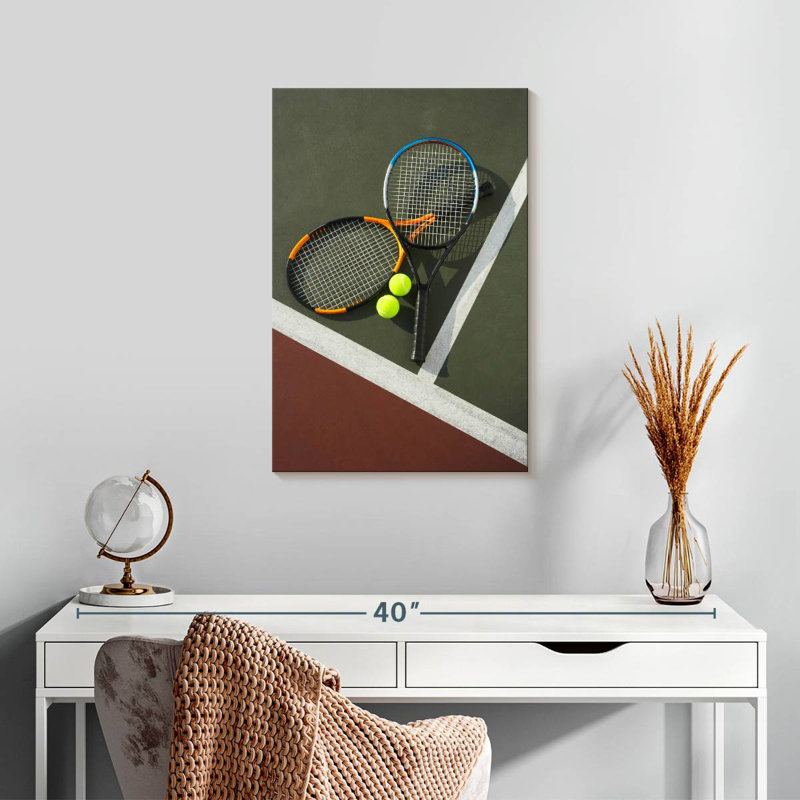 Raquettes et balles de tennis Sireci, H 24 po x l 16 po
