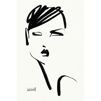 Brush Portrait IV by Anne Tavoletti - Wrapped Canvas Painting