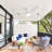 52 Inch Flush Mount Ceiling Fan Solid Wood Fan Blade Noiseless Reversible Motor Smart Remote Control With Light