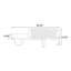 Banc rembourré blanc + noir-594714766
