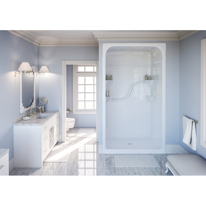 Cabine de douche rectangulaire et base inclus h 84,5 po x l 50 po Madison