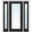 Porte d'entrée pré-suspendue en fibre de verre préfinie lisse-46030303-46030305-46030306