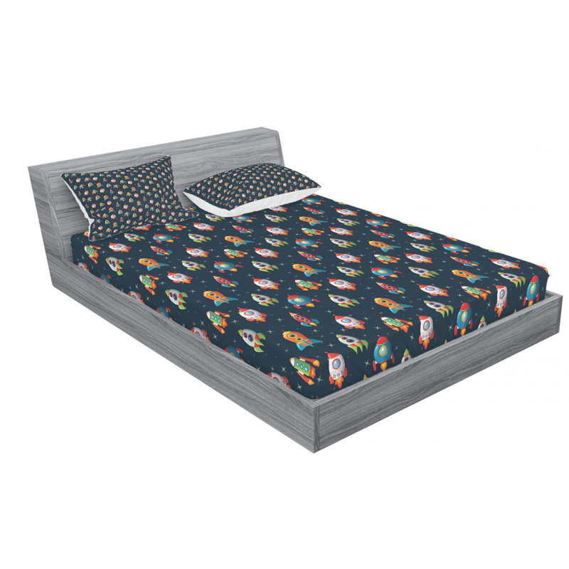 Microfiber Sheet Set, Queen Sheet Set with Fitted Sheet