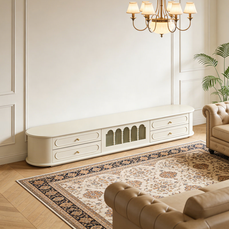 Meuble télé avec rangement French Arch Colonne, H 16,53 po x L 78,74 po x l 15,74 po