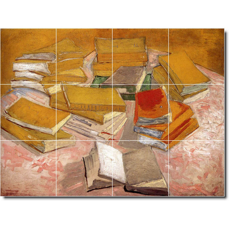 Carreau de peinture murale 32 po x 24 po 8 po x 8 po, Vincent Van Gogh, peinture de nature morte W09338