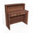 Nasjah 47" Walnut Reception Desk w/Transaction Counter | Multifunctional Front Desk