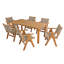 Table de salle à manger d'extérieur en bois-696066790