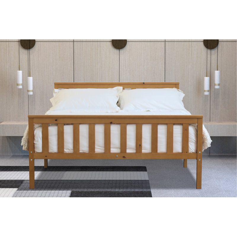 Amecia Solid Wood Bed, Oak, Kingsize (5')