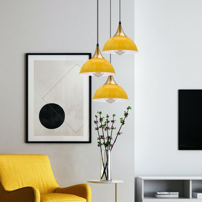 Wingert 3 - Light Cluster Pendant, Yellow