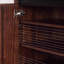 Rangement pour chaussures en bois manufacturé brun noisette