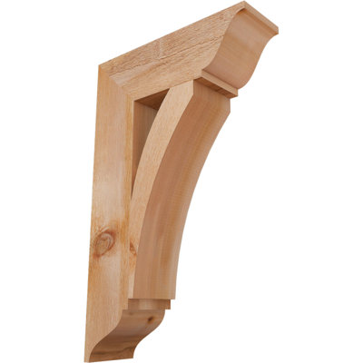 6"W x 20"D x 32"H Thorton Traditional Rough Sawn Bracket, Western Red Cedar