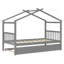 Lit simple en bois avec lit gigogne simple-120046701