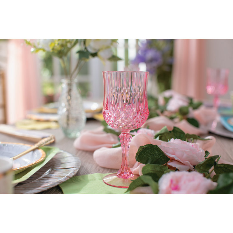 Dazmine 8 oz. Goblet Set, Pink