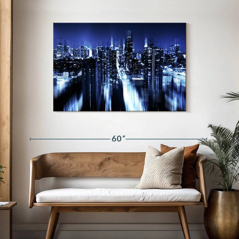 Nicci Blue Night Manhattan, H 30 po x l 45 po