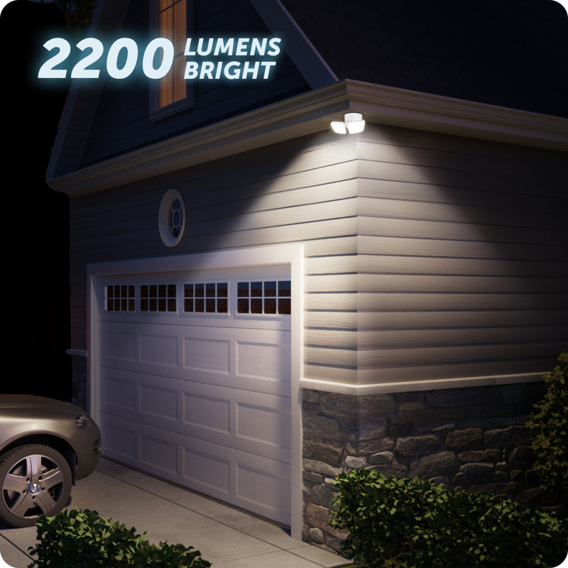 Hardwired Automatic Dusk to Dawn Outdoor Integrated LED Flood Light Security Light