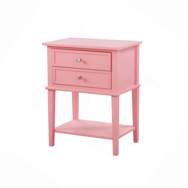Table de chevet contemporaine avec tablette ouverte