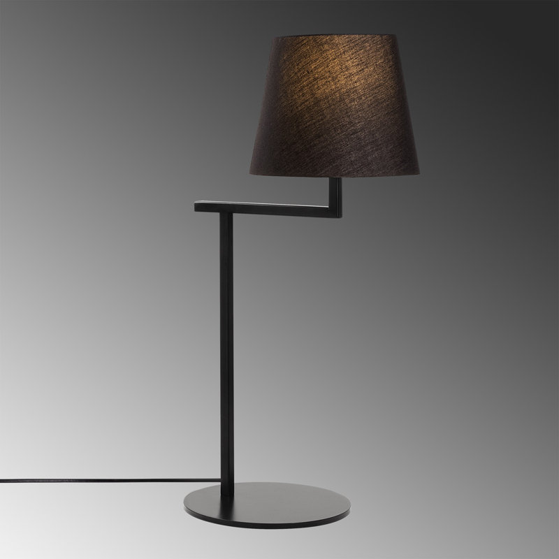Lampe de table noire 19,69 po Ellesmere