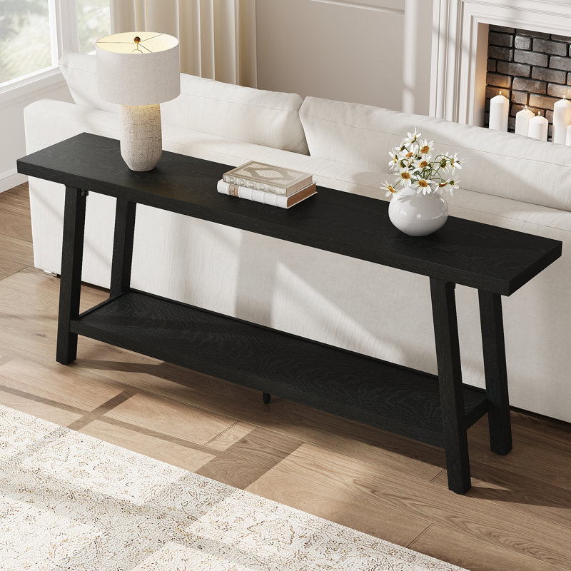 Console pour salon 70 po, Noir