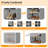 Modular DIY Plastic Shoe Storage Cabinet with Doors, 6-Cube Portable Shoe Organiser, Space-Saving for Hallway, Bedroom & Living Room-1508324882