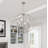6 - Light Candle Style Globe Chandelier-907321522