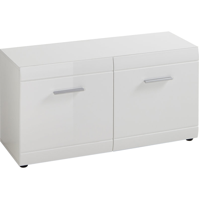 Garcia 8 Pair Shoe Storage Cabinet, White