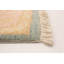 Tapis de bois one-of-kind-noué la 2010 ushak bleu/crème 6 pi 2 po x 9 pi en laine de 10 po Shubhika