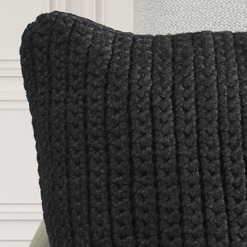 Coussin d'extérieur Prism Performance, H 22 po x l 22 po, Carrée, Noir