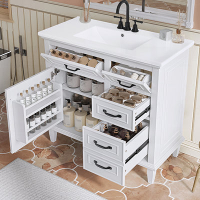 Meuble-lavabo 36 po avec lavabo en céramique