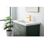 Ensemble de meuble-lavabo simple autoportant 24 po avec plateau en céramique Deon-50291755-133135412