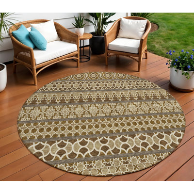 Tapis intérieur rond 8 pi