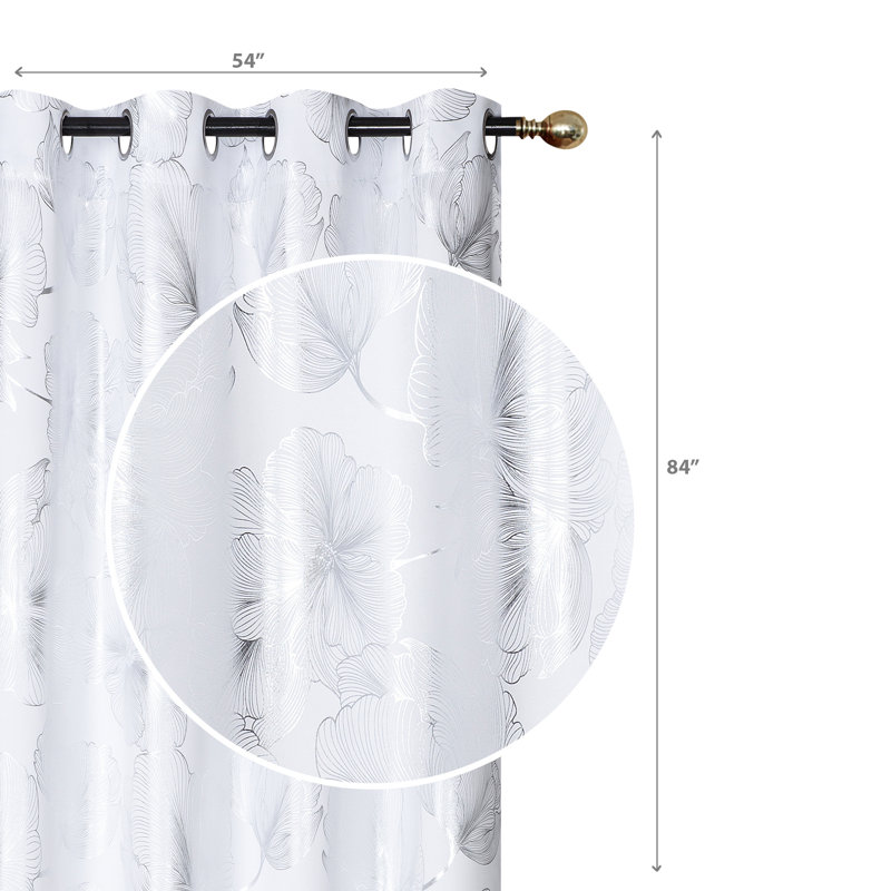 Carnbore Room Darkening Curtain Pair, 54" W x 84" H