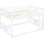 Lit double superposé blanc avec - Combinaison de bois massif et de durabilité pour une plus grande durabilité