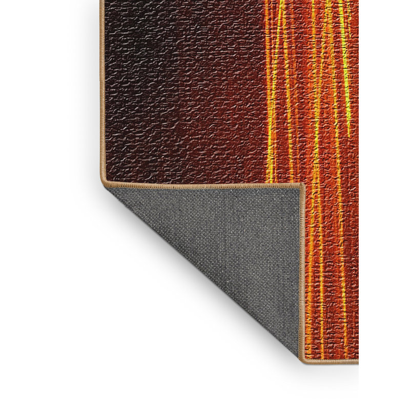 Tapis orange Style 75, Rectangle 5 pi x 7 pi