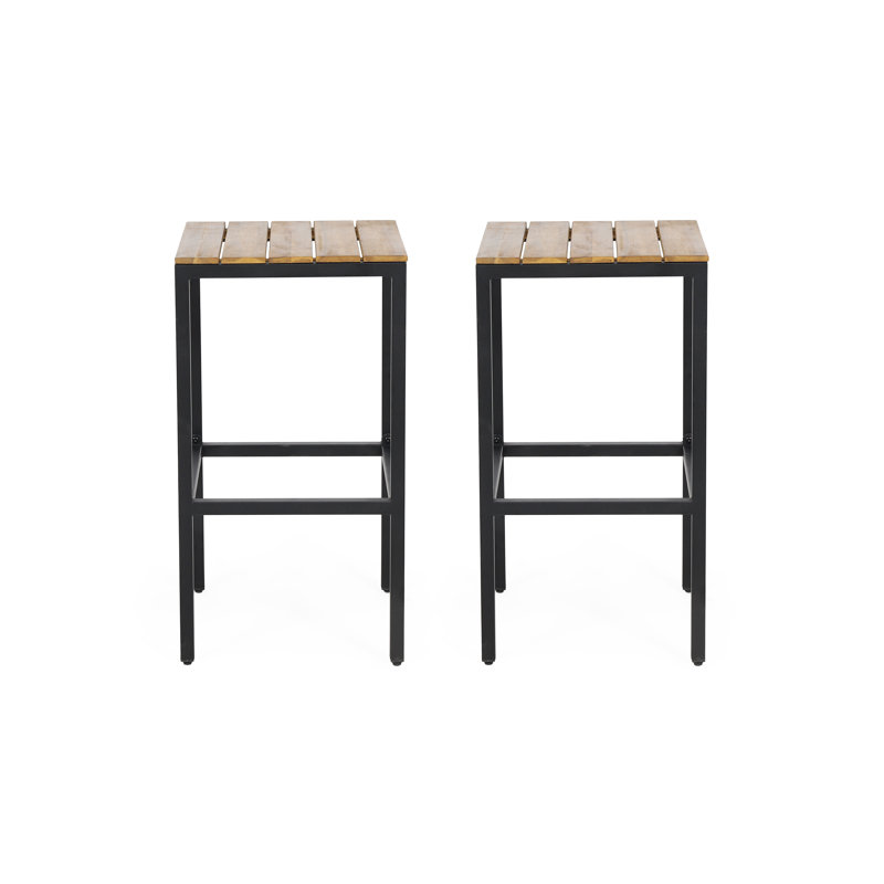 Tabouret de bar d'extérieur moderne, Teck, 2