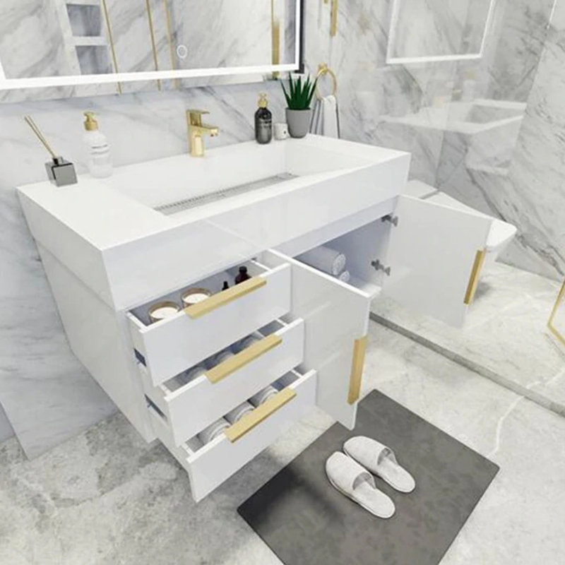 Meuble-lavabo mural 41,94 po avec lavabo