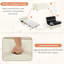 Lit simple escamotable avec repose-pieds et lit d'invité convertible avec matelas-107283238