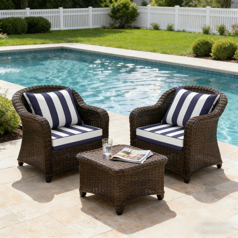 Fade Resistant Outdoor Chair Cushions Set Of 2, Deep Seat Patio Cushions 24 X 28 With Removable Cover, 28D High Resilience Foam Replacement Outdoor Seat Cushions With For Sofa, Adirondack Chair, Sectional,Ball Flowers