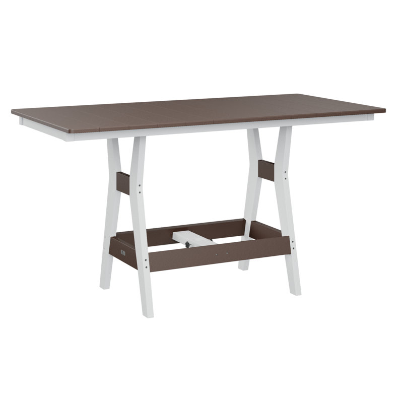 Table de salle à manger rectangulaire de 66 po Berlin, Chocolat / Brun, H 30,37 po x l 66 po x P 33 po