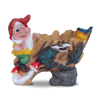 Tybalt Whimsical Gnome Succulent Planter For Indoor Hue