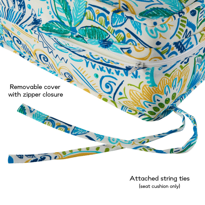 Outdoor 2-Piece Deep Seat Cushion Set, Baltic