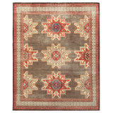 Distressed Homage Hand Knotted Wool Geometric Area Rug
