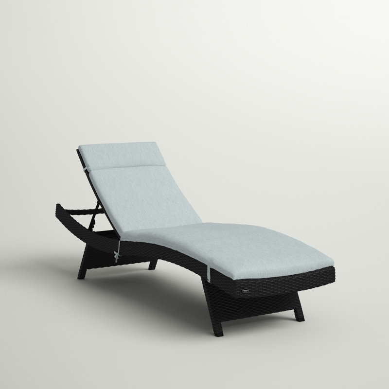 Chaise longue inclinable avec coussin Genieve, Brume